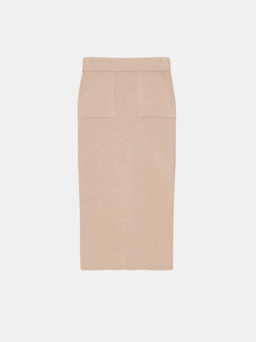 Röcke>MOHITO Midirock Beige
