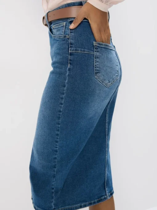 Röcke>MOHITO Midi-Rock aus Denim Blau