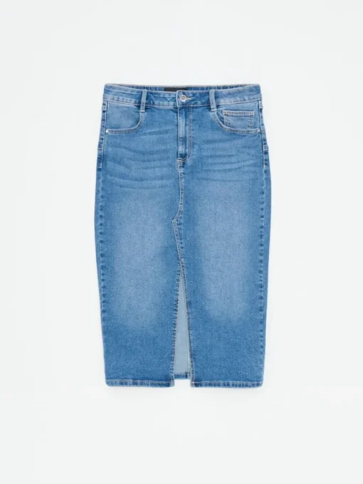 Röcke>MOHITO Midi-Rock aus Denim Blau