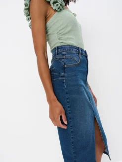 Röcke>MOHITO Midi-Rock aus Denim Blau