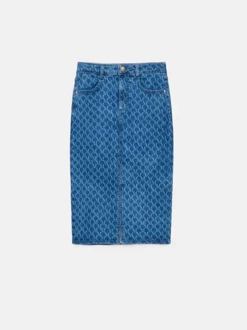 Röcke>MOHITO Midi-Rock aus Denim Navy