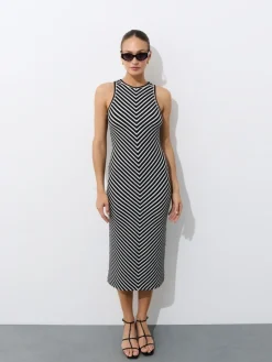 Bestsellers>MOHITO Midi-Strickkleid Schwarz