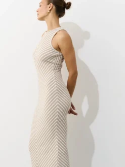 Midi, Maxikleider|Kleider, Overalls>MOHITO Midi-Strickkleid Beige