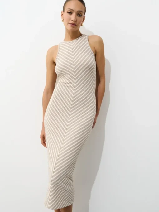 Midi, Maxikleider|Kleider, Overalls>MOHITO Midi-Strickkleid Beige