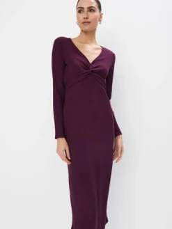 Midi, Maxikleider|Kleider, Overalls>MOHITO Midi-Strickkleid Karminrot