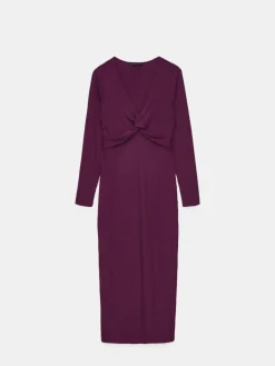 Midi, Maxikleider|Kleider, Overalls></noscript>MOHITO Midi-Strickkleid Karminrot