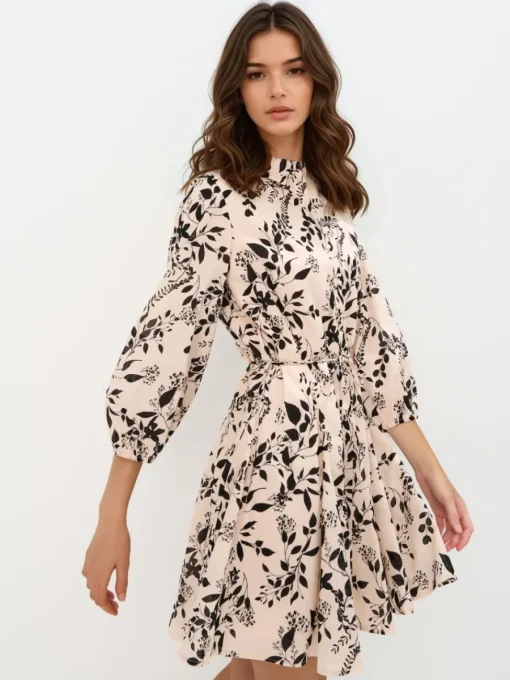 Coming Soon!>MOHITO Mini-Hemdkleid Beige