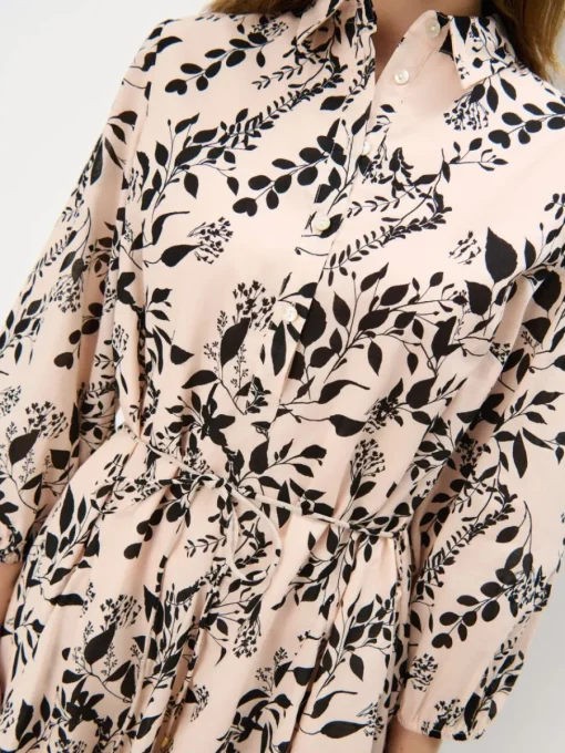 Coming Soon!>MOHITO Mini-Hemdkleid Beige