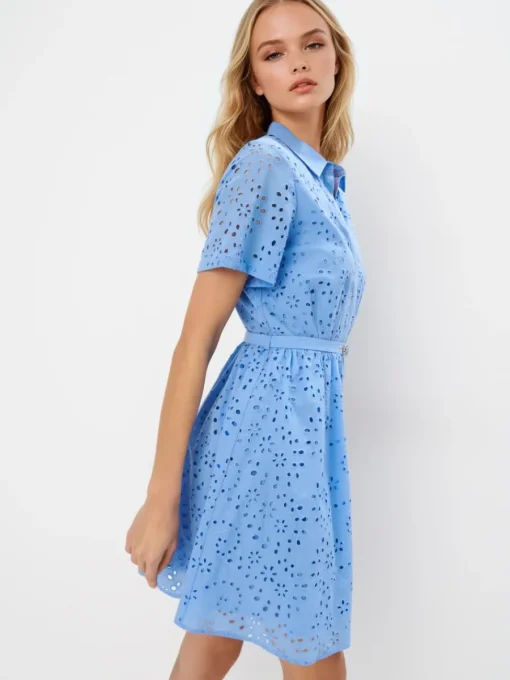 Bestsellers>MOHITO Mini-Hemdkleid Hellblau