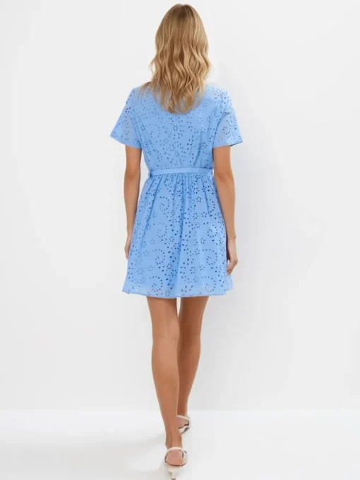 Bestsellers>MOHITO Mini-Hemdkleid Hellblau