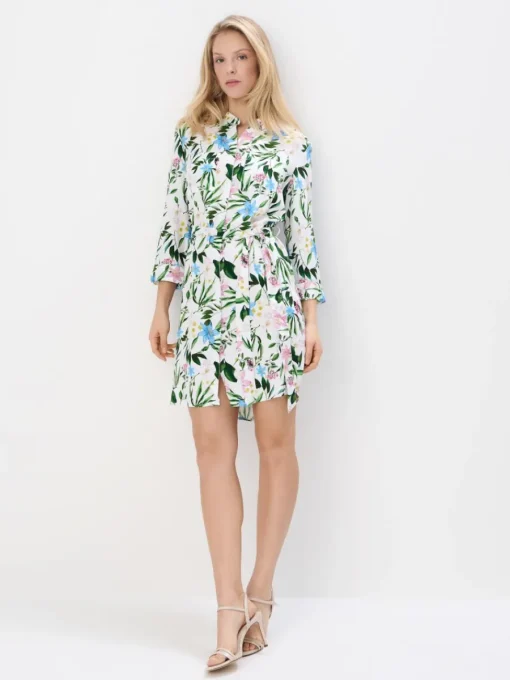 Minikleider|Kleider, Overalls>MOHITO Mini-Hemdkleid Weiu00df