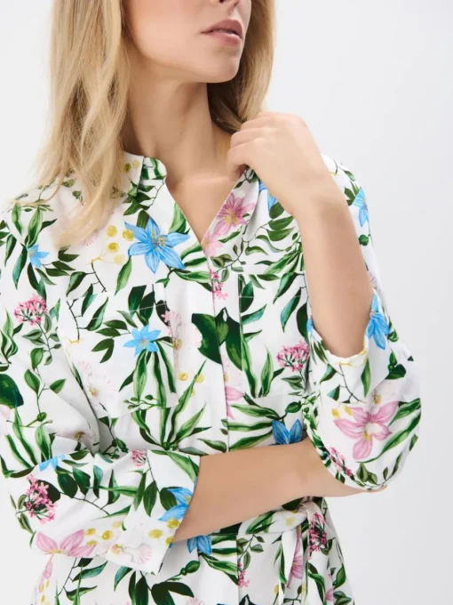 Minikleider|Kleider, Overalls>MOHITO Mini-Hemdkleid Weiu00df