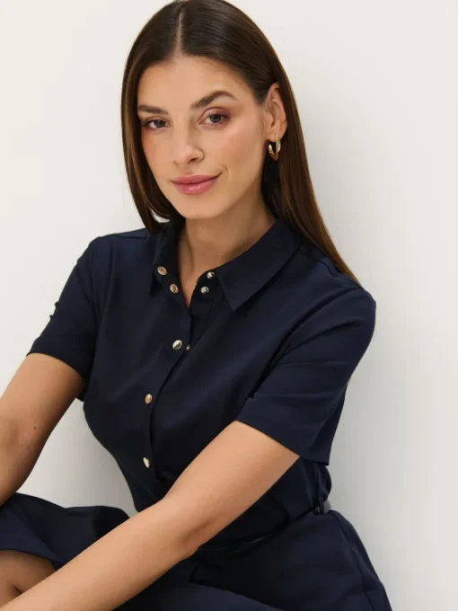 Minikleider|Kleider, Overalls>MOHITO Mini-Hemdkleid Navy