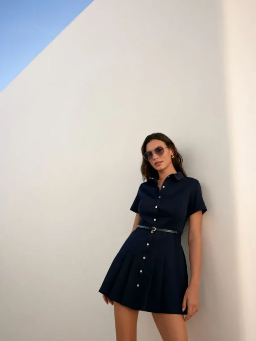 Minikleider|Kleider, Overalls>MOHITO Mini-Hemdkleid Navy