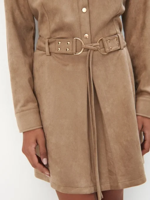 Minikleider|Kleider, Overalls>MOHITO Mini-Hemdkleid Beige