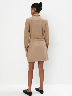Minikleider|Kleider, Overalls></noscript>MOHITO Mini-Hemdkleid Beige