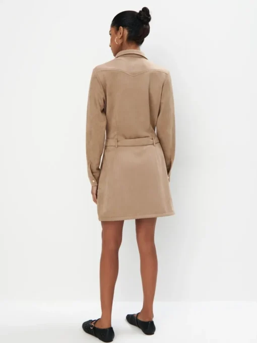 Minikleider|Kleider, Overalls>MOHITO Mini-Hemdkleid Beige