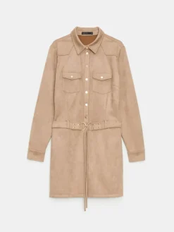 Minikleider|Kleider, Overalls></noscript>MOHITO Mini-Hemdkleid Beige