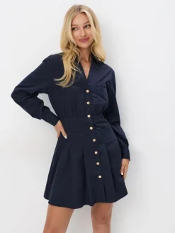 Minikleider|Kleider, Overalls>MOHITO Mini-Hemdkleid Navy