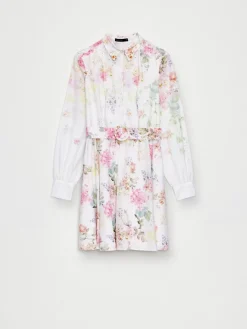 Kleider, Overalls|Entdecke Alles>MOHITO Mini-Hemdkleid aus Baumwolle Creme