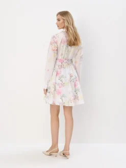 Kleider, Overalls|Entdecke Alles></noscript>MOHITO Mini-Hemdkleid aus Baumwolle Creme