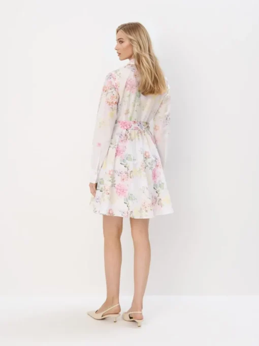 Kleider, Overalls|Entdecke Alles>MOHITO Mini-Hemdkleid aus Baumwolle Creme