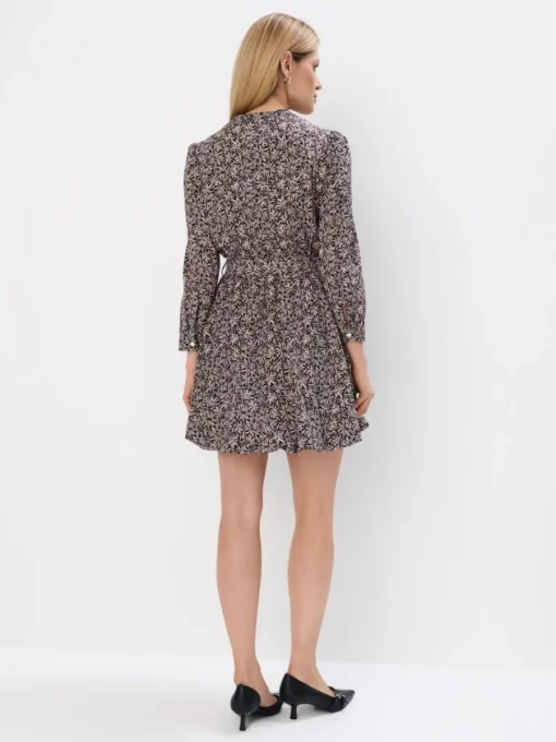 Minikleider|Kleider, Overalls>MOHITO Mini-Hemdkleid mit Bindegürtel Beige