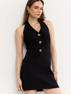 Frühlingskleider|Kleider, Overalls></noscript>MOHITO Minikleid Schwarz