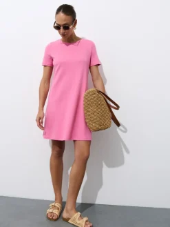 Frühlingskleider|Kleider, Overalls>MOHITO Minikleid aus Baumwolle Pink