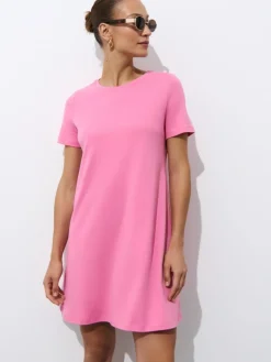 Frühlingskleider|Kleider, Overalls>MOHITO Minikleid aus Baumwolle Pink
