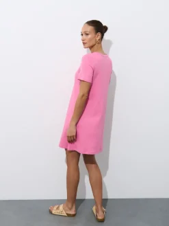 Frühlingskleider|Kleider, Overalls></noscript>MOHITO Minikleid aus Baumwolle Pink