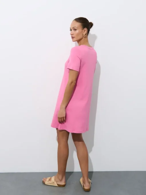 Frühlingskleider|Kleider, Overalls>MOHITO Minikleid aus Baumwolle Pink