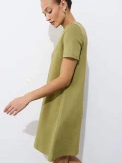 Frühlingskleider|Kleider, Overalls>MOHITO Minikleid aus Baumwolle Grün