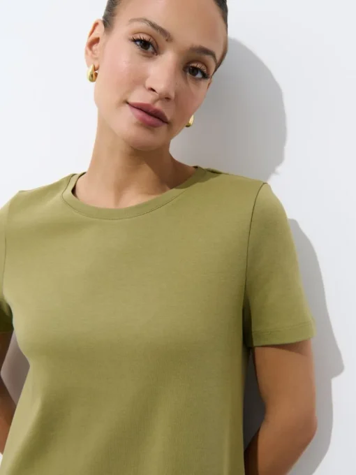 Frühlingskleider|Kleider, Overalls>MOHITO Minikleid aus Baumwolle Grün