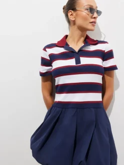 Frühlingskleider|Kleider, Overalls>MOHITO Minikleid aus Baumwolle Navy