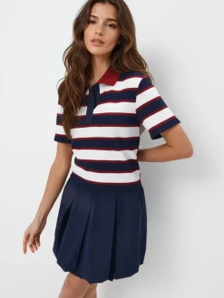 Frühlingskleider|Kleider, Overalls></noscript>MOHITO Minikleid aus Baumwolle Navy