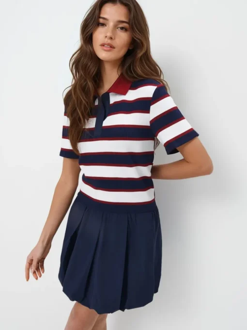 Frühlingskleider|Kleider, Overalls>MOHITO Minikleid aus Baumwolle Navy