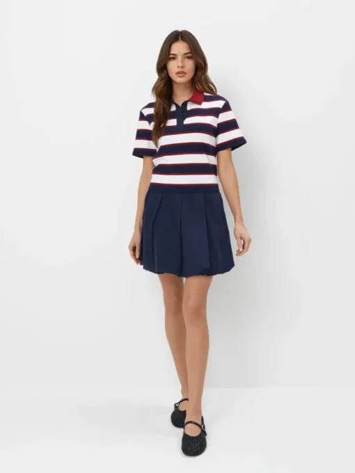 Frühlingskleider|Kleider, Overalls>MOHITO Minikleid aus Baumwolle Navy