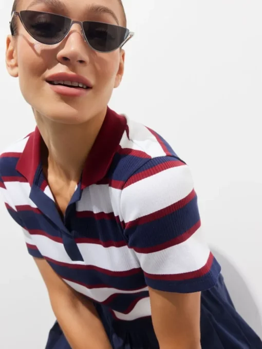 Frühlingskleider|Kleider, Overalls>MOHITO Minikleid aus Baumwolle Navy