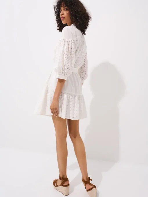 Kleider, Overalls|Entdecke Alles>MOHITO Minikleid aus Baumwolle Creme