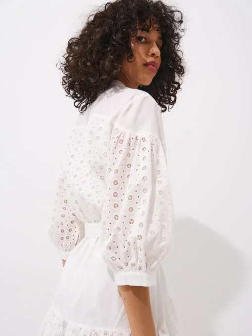 Kleider, Overalls|Entdecke Alles>MOHITO Minikleid aus Baumwolle Creme