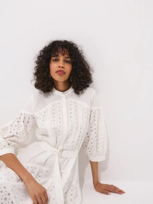 Kleider, Overalls|Entdecke Alles>MOHITO Minikleid aus Baumwolle Creme