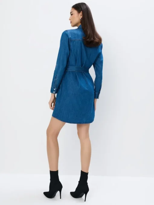 Minikleider|Kleider, Overalls>MOHITO Minikleid aus Jeans Blau