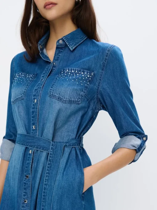 Minikleider|Kleider, Overalls>MOHITO Minikleid aus Jeans Blau