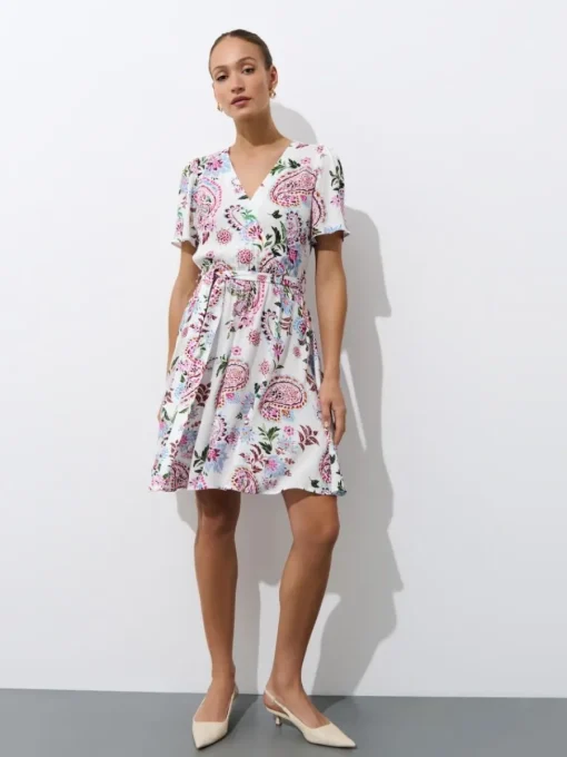 Frühlingskleider|Kleider, Overalls>MOHITO Minikleid aus Viskose Mehrfarbig