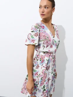 Frühlingskleider|Kleider, Overalls>MOHITO Minikleid aus Viskose Mehrfarbig