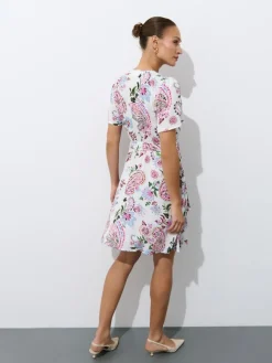 Frühlingskleider|Kleider, Overalls></noscript>MOHITO Minikleid aus Viskose Mehrfarbig