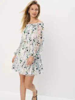 Frühlingskleider|Kleider, Overalls>MOHITO Minikleid gemustert Weiu00df