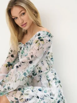 Frühlingskleider|Kleider, Overalls>MOHITO Minikleid gemustert Weiu00df