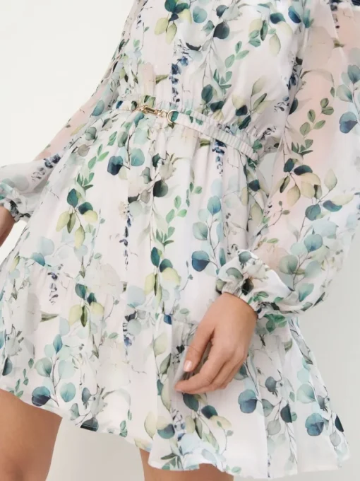 Frühlingskleider|Kleider, Overalls>MOHITO Minikleid gemustert Weiu00df